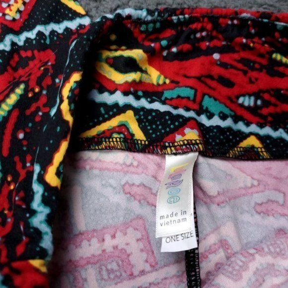 NWOT LulaRoe Legging Pants Womens OS - One Size Multicolor - Picture 4 of 5